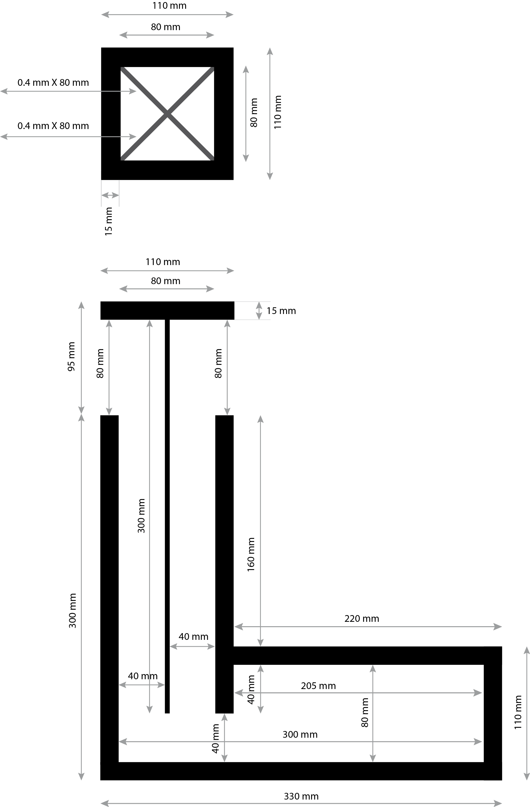 Étude du dimensionnement de la maquette