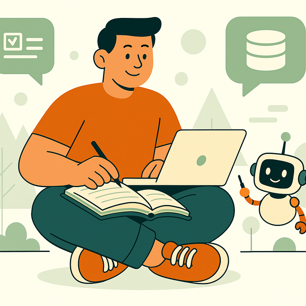 Étudiant concentré en apprentissage en ligne