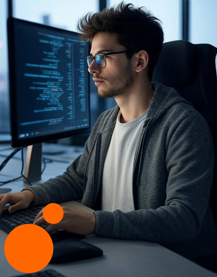 Développeur codant une application innovante