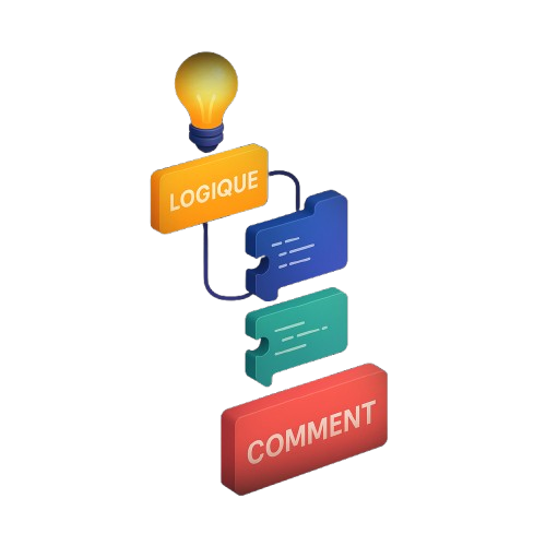 Icône de logique de programmation